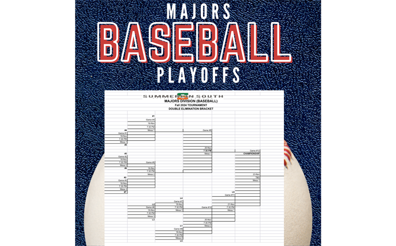 Majors Baseball Playoff Bracket